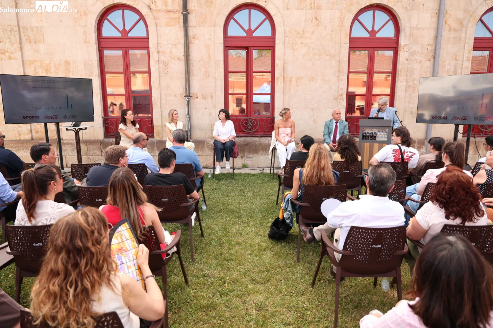 Presentación de los resultados de 'Hotelería por el clima' en Salamanca. Fotos: David Sañudo
