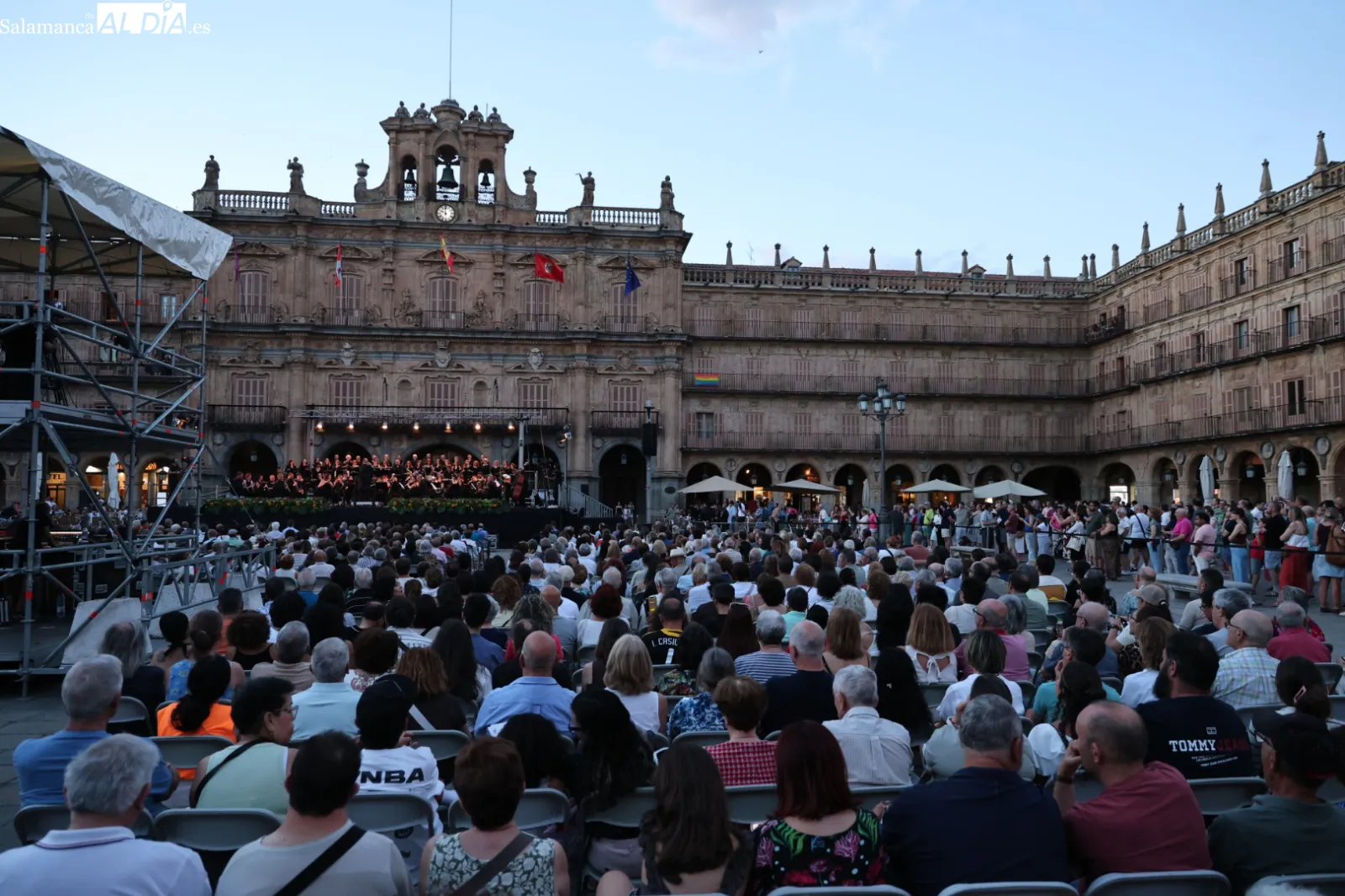 Concierto extraordinario de la Banda Municipal de Música de Salamanca con motivo del V Centenario de la Escuela de Salamanca. Fotos: David Sañudo