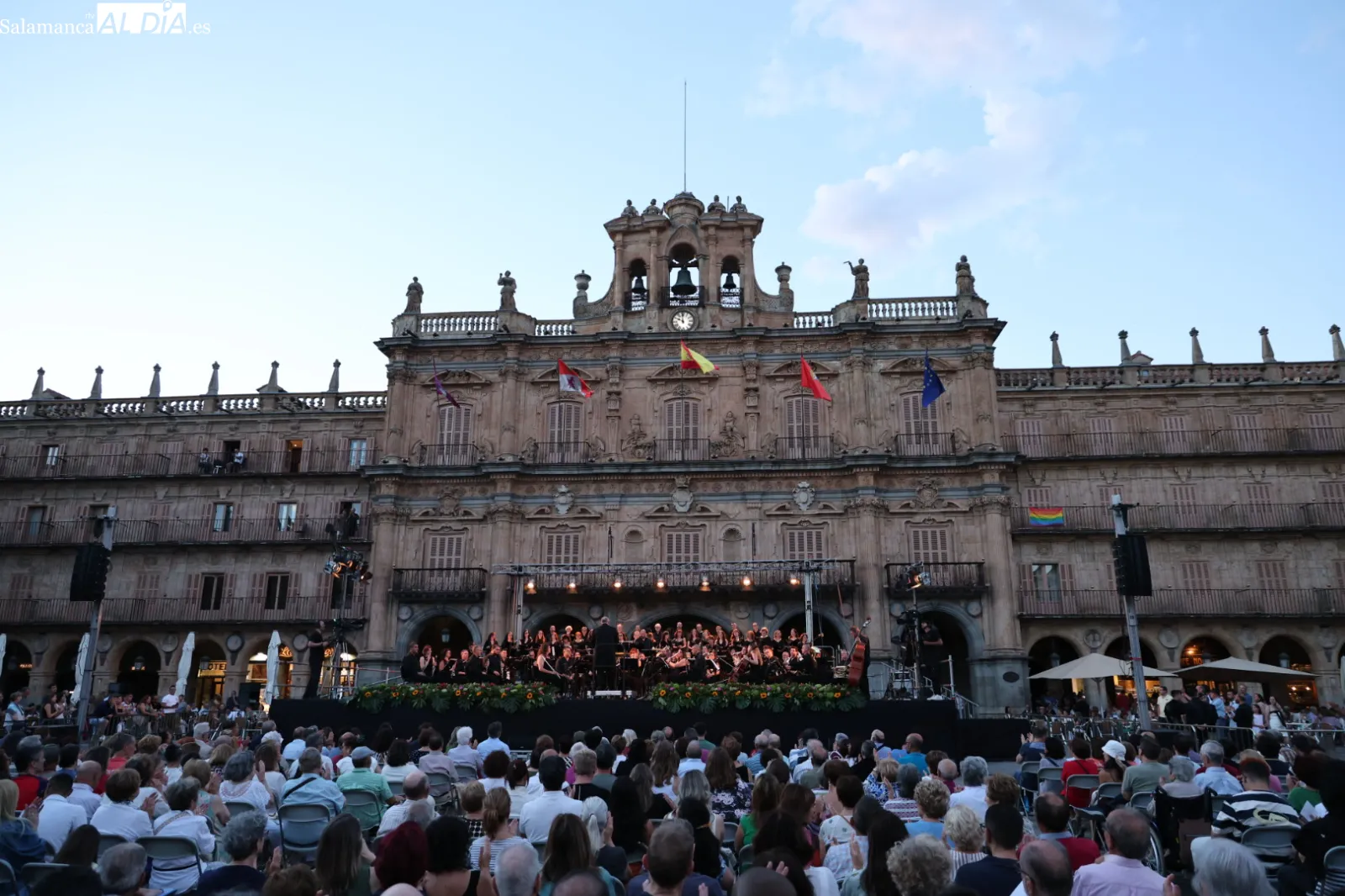 Concierto extraordinario de la Banda Municipal de Música de Salamanca con motivo del V Centenario de la Escuela de Salamanca. Fotos: David Sañudo
