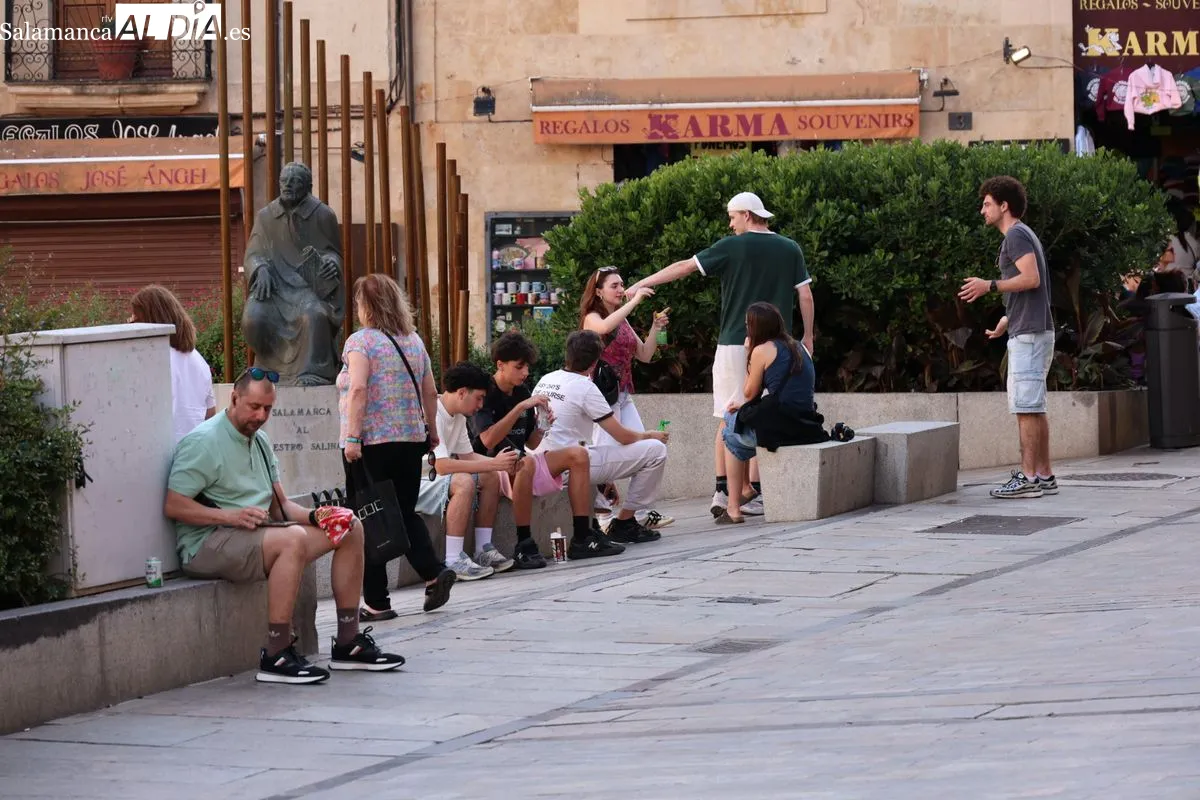 Ambiente en Salamanca esta tarde de domingo. Fotos: David Sañudo