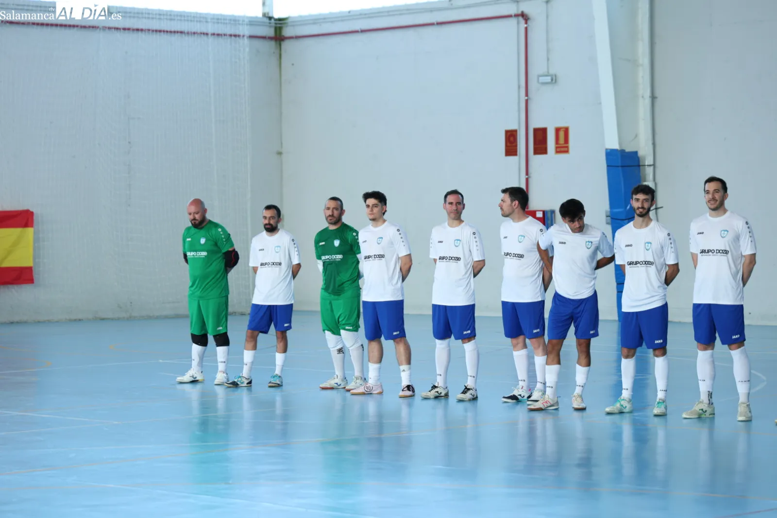 Partido de leyendas de España de fútbol sala y los veteranos del Salamanca FS en Aldeatejada. Fotos: David Sañudo