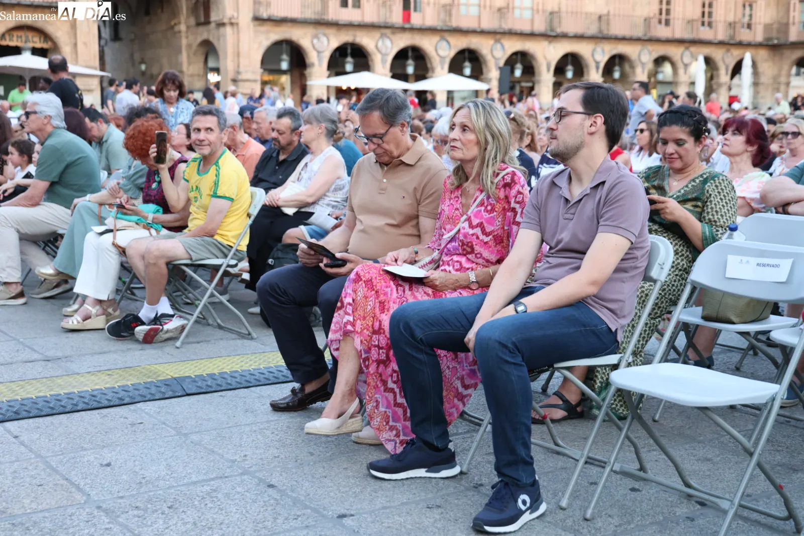 Concierto Orquesta Sinfónica de Castilla y León en la Plaza Mayor de Salamanca. Fotos: David Sañudo