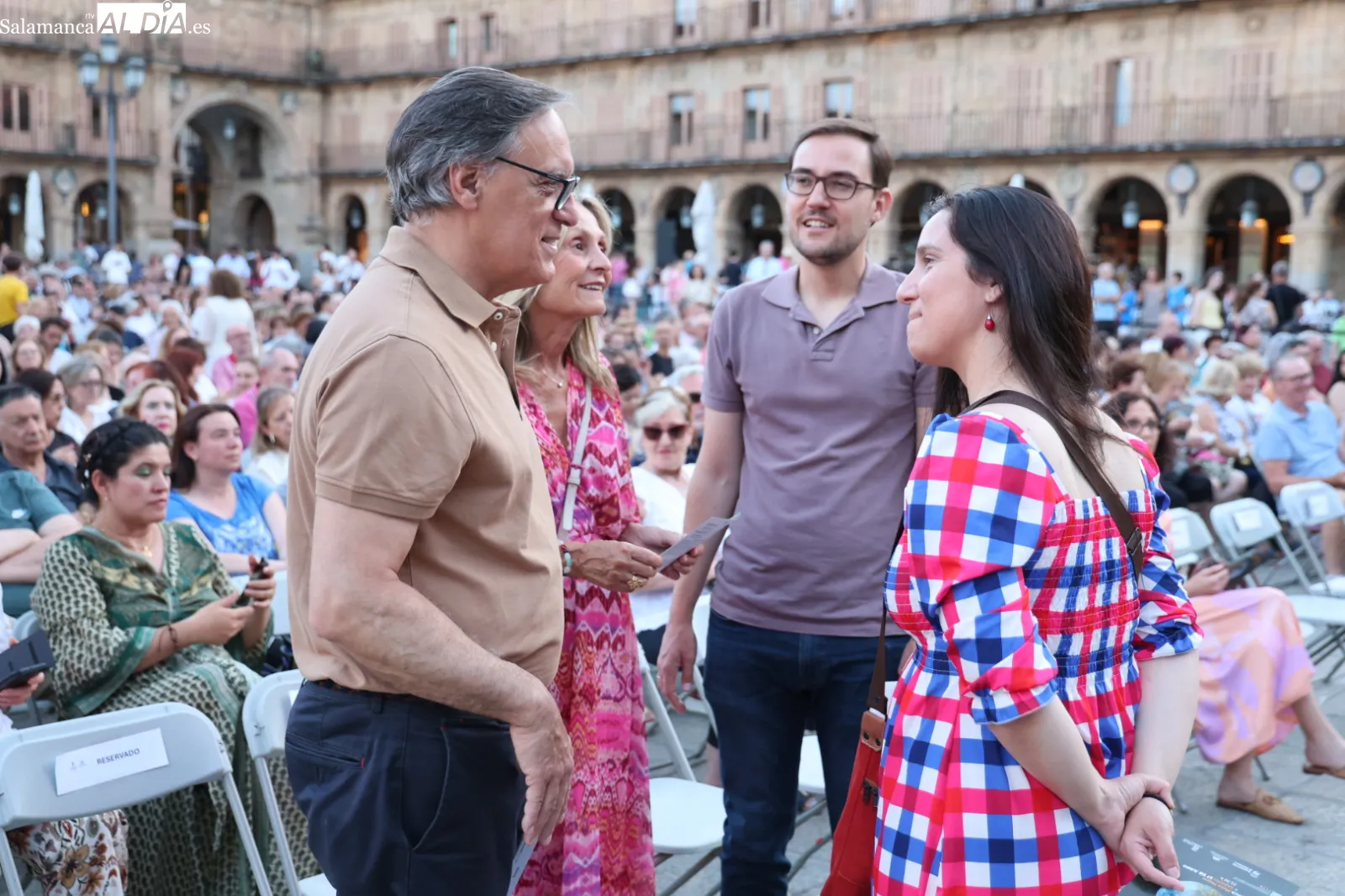 Concierto Orquesta Sinfónica de Castilla y León en la Plaza Mayor de Salamanca. Fotos: David Sañudo