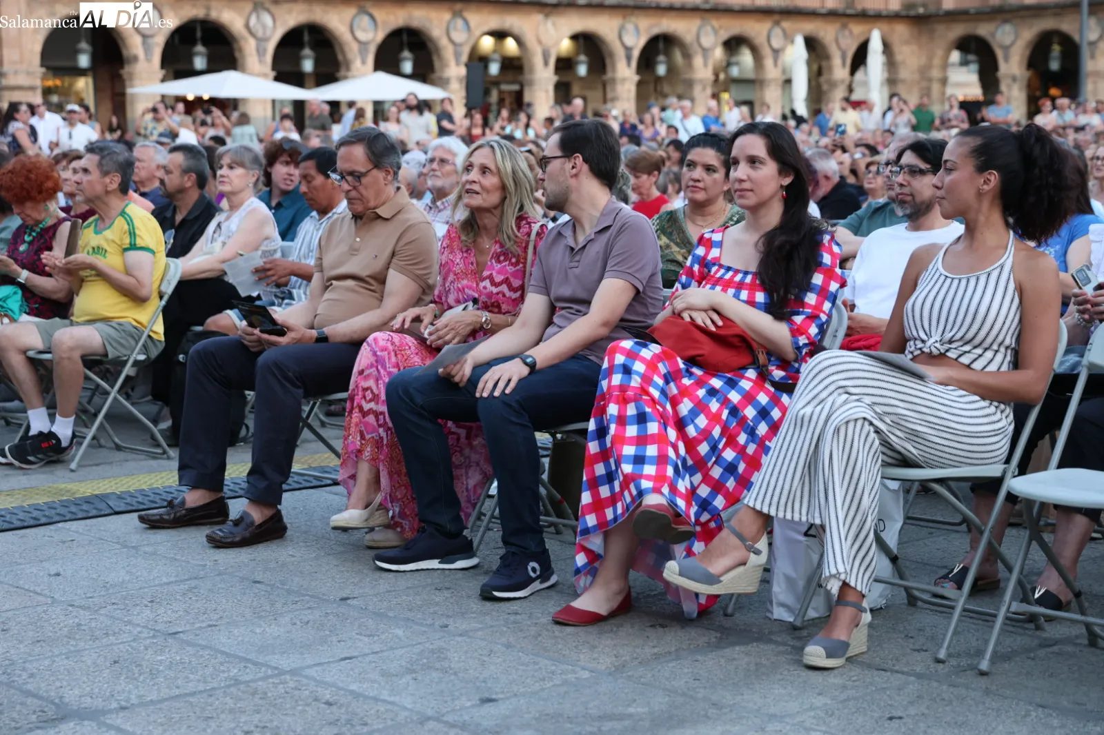 Concierto Orquesta Sinfónica de Castilla y León en la Plaza Mayor de Salamanca. Fotos: David Sañudo