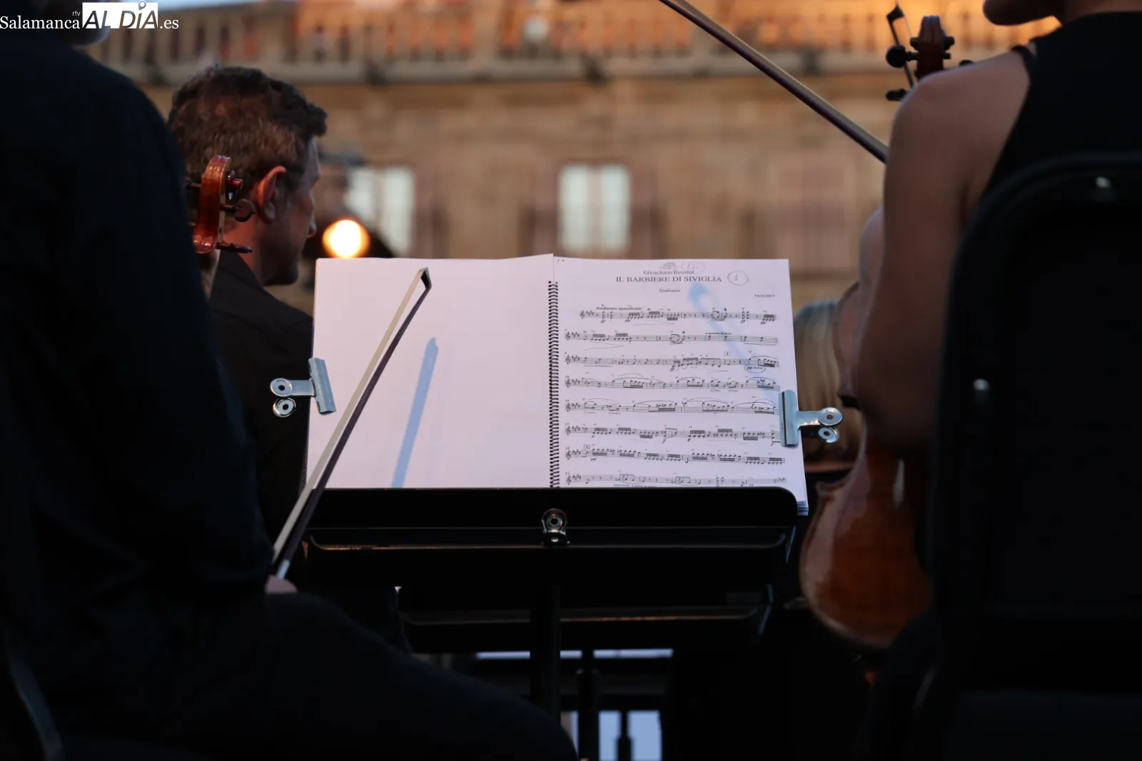 Concierto Orquesta Sinfónica de Castilla y León en la Plaza Mayor de Salamanca. Fotos: David Sañudo