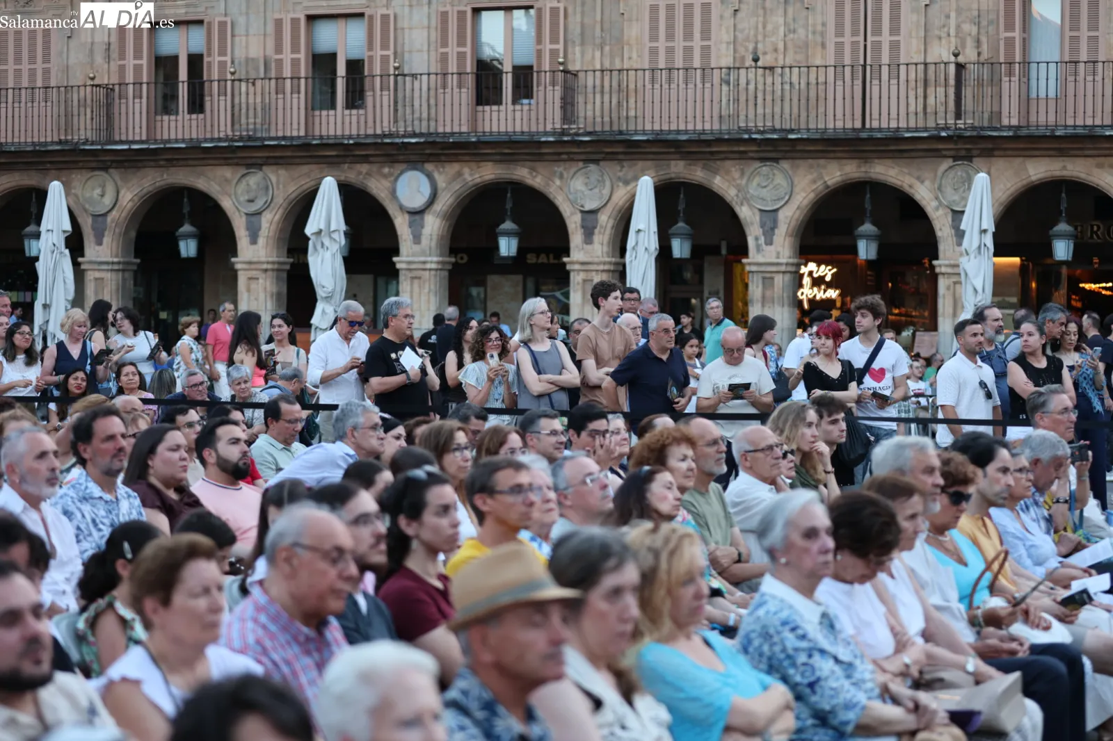Concierto Orquesta Sinfónica de Castilla y León en la Plaza Mayor de Salamanca. Fotos: David Sañudo