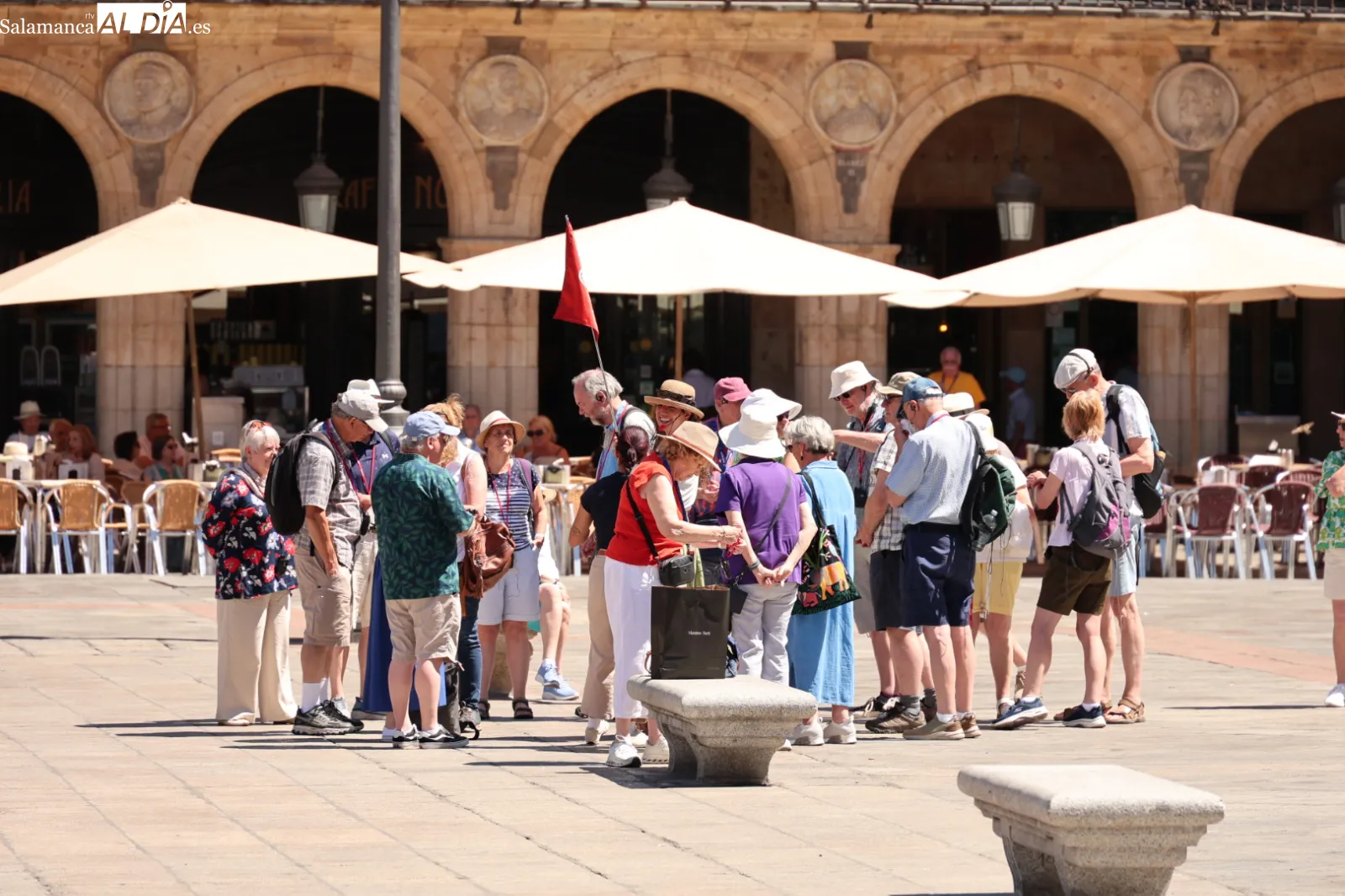 Ambiente en el centro de Salamanca este domingo. Fotos: David Sañudo