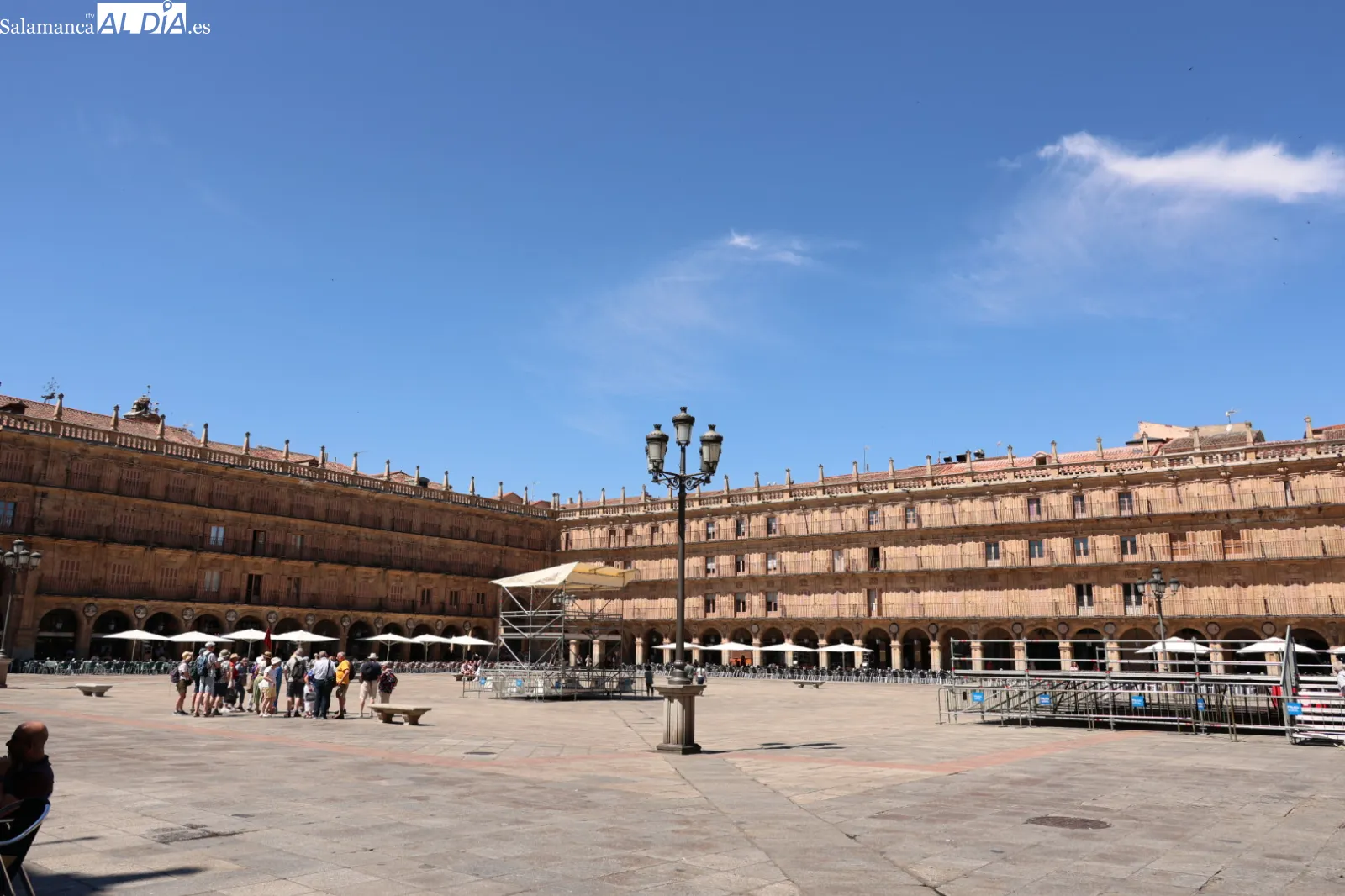 Ambiente en el centro de Salamanca este domingo. Fotos: David Sañudo