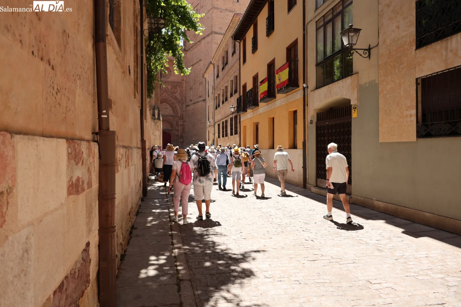 Ambiente en el centro de Salamanca este domingo. Fotos: David Sañudo