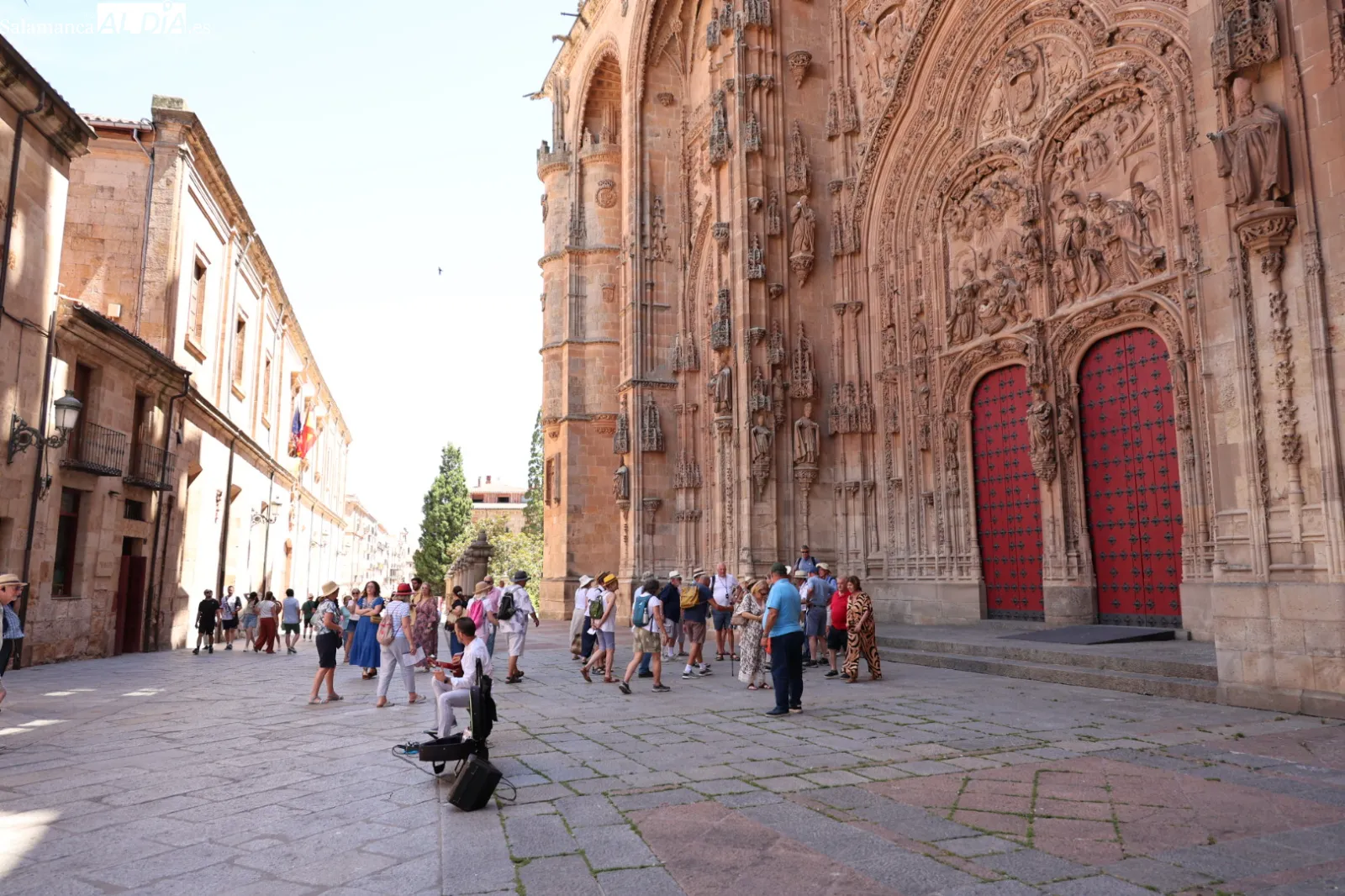 Ambiente en el centro de Salamanca este domingo. Fotos: David Sañudo