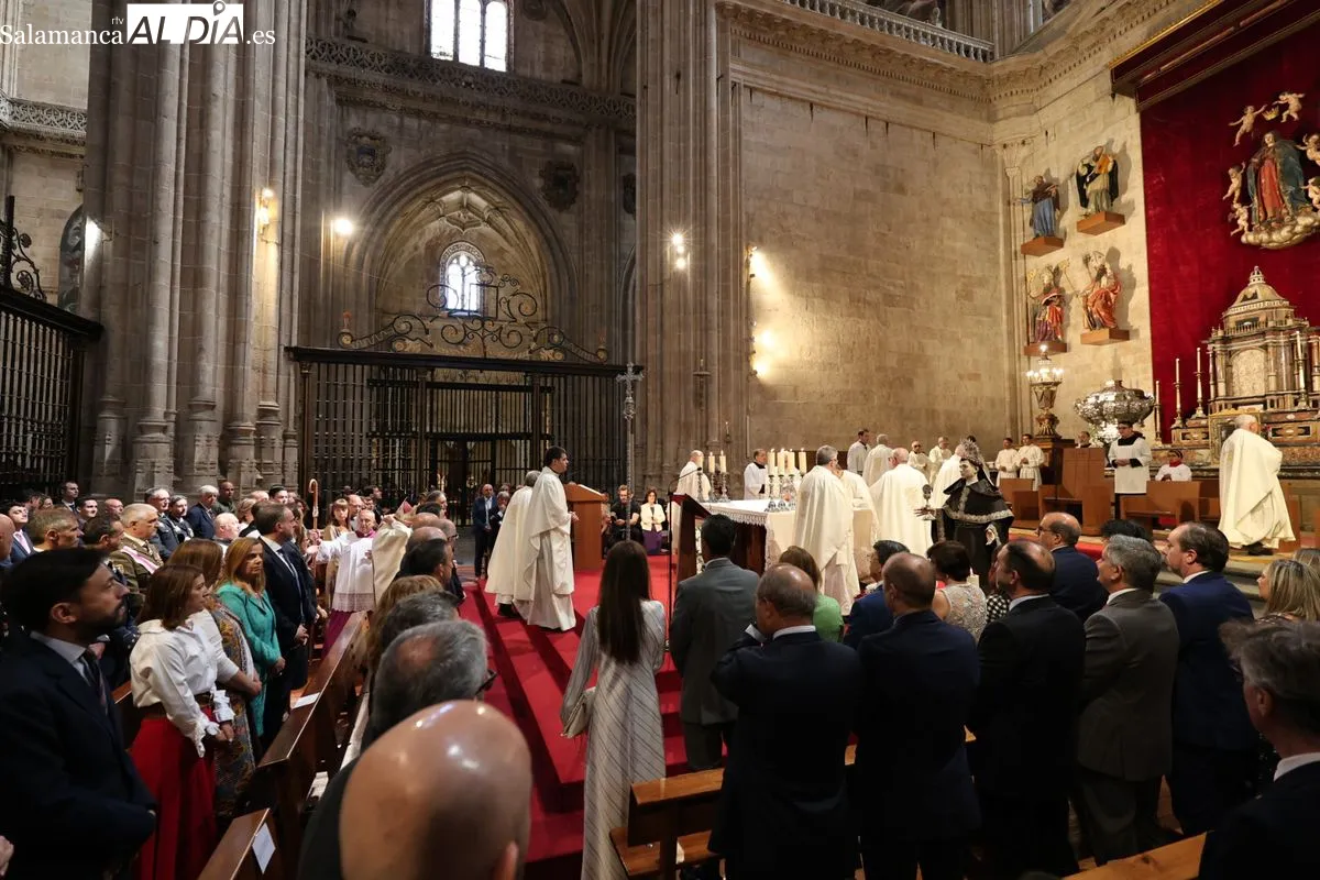 Misa solemne en la Catedral de Salamanca en honor a San Juan de Sahagún. Fotos: David Sañudo