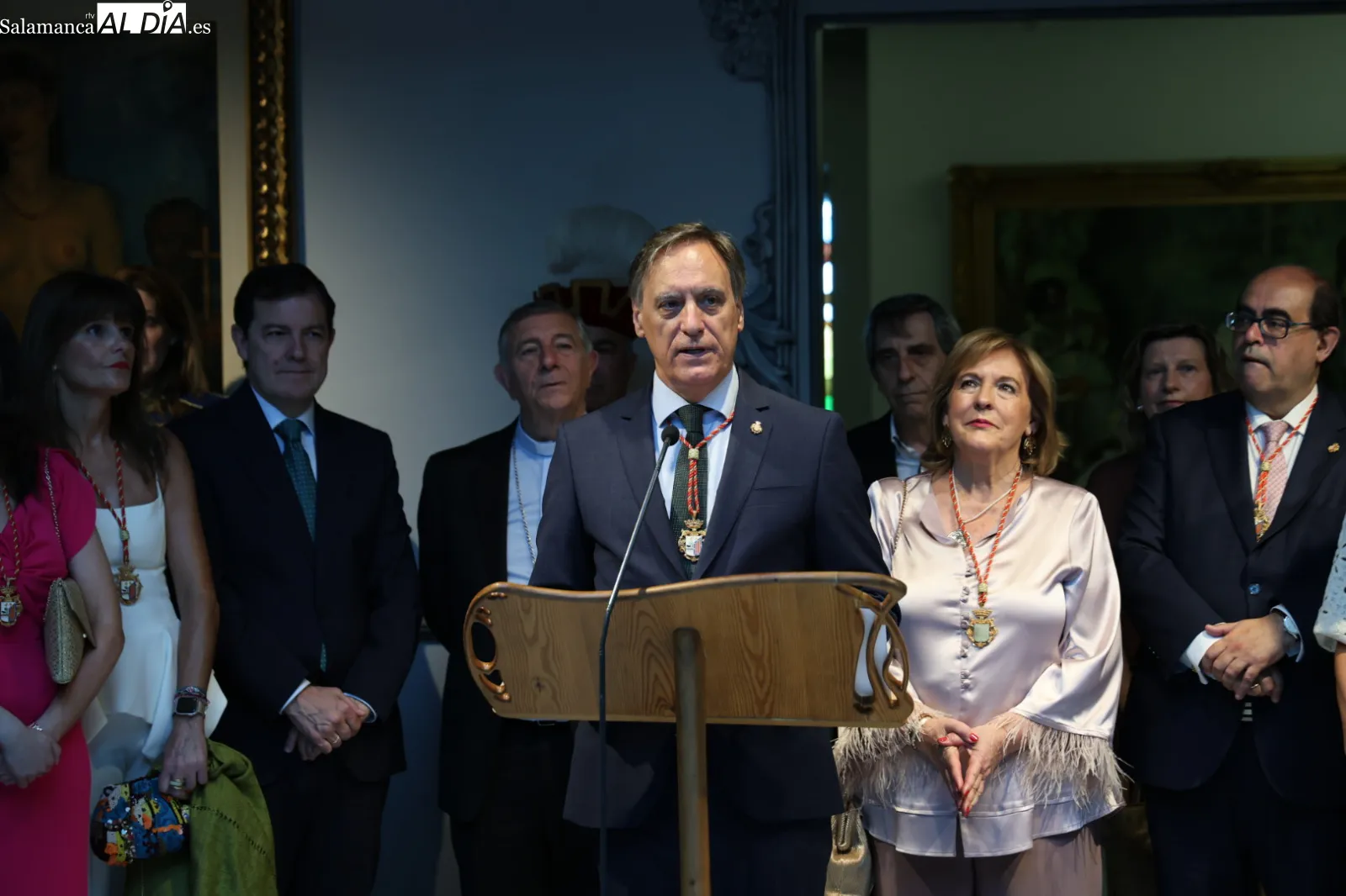 Recepción oficial en la Casa Lis por la festividad del patrón de Salamanca, San Juan de Sahagún. Fotos: David Sañudo