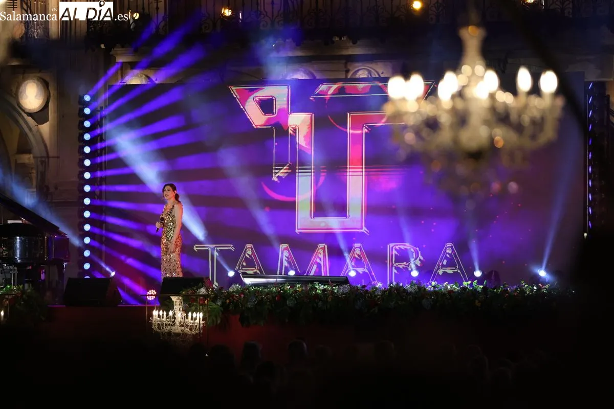 Concierto de Tamara en la Plaza Mayor | FOTOS: David Sañudo