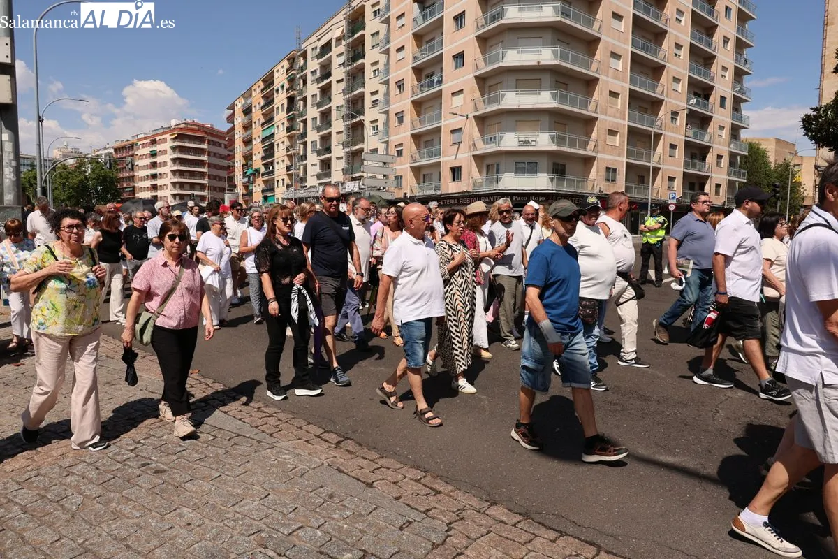 La Marea Blanca protesta en las calles de Salamanca por una sanidad pública digna | FOTOS: David Sañudo