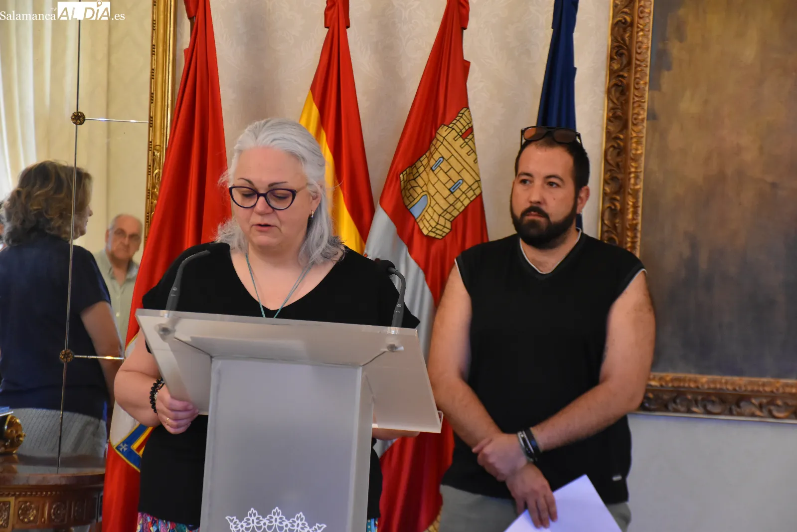 Día Internacional contra las Drogas en el Ayuntamiento de Salamanca. Fotos de Miguel González