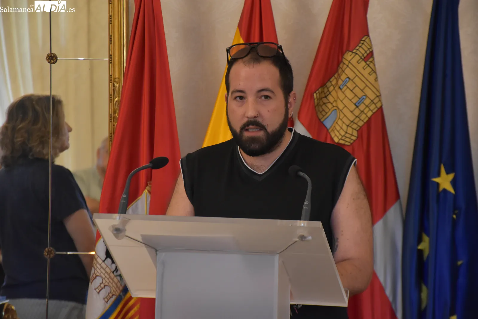 Día Internacional contra las Drogas en el Ayuntamiento de Salamanca. Fotos de Miguel González