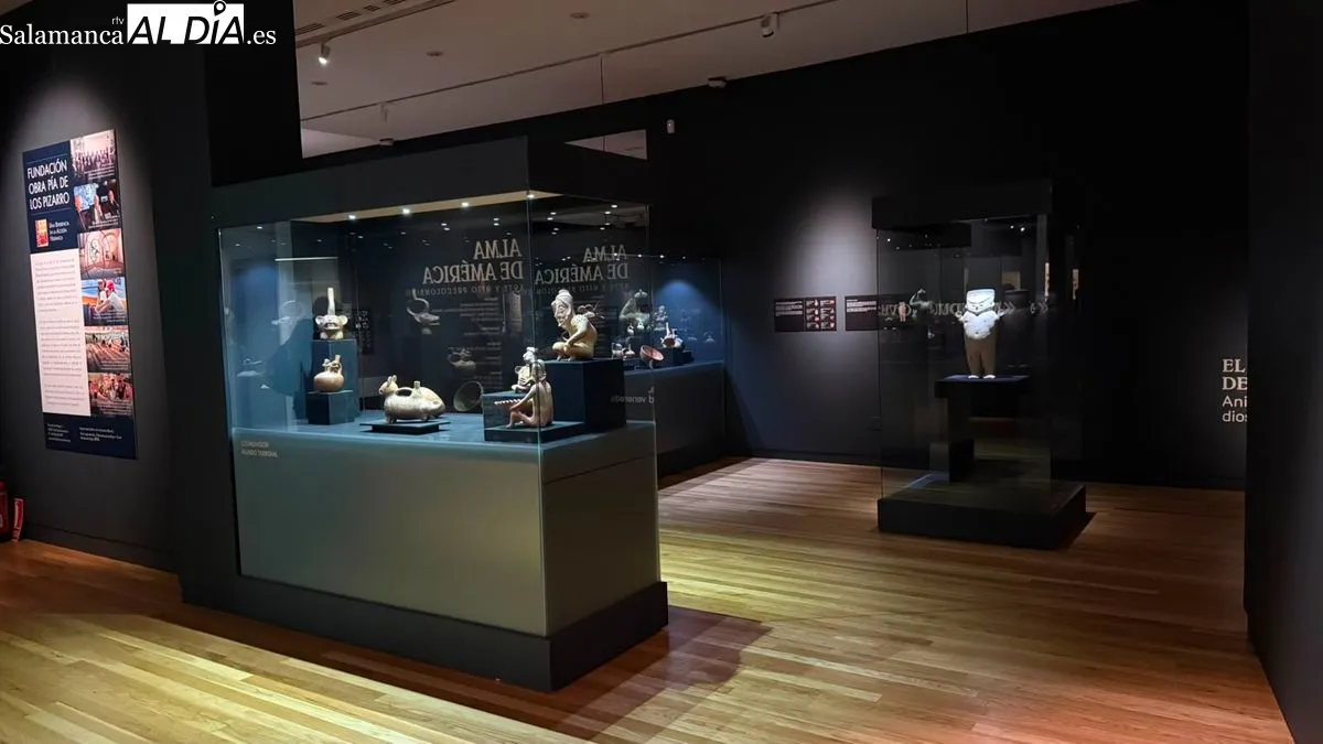 La Sala de Exposiciones de San Eloy acoge las muestras 'Alma de América' y 'Mundus Novus'. Foto T. S.