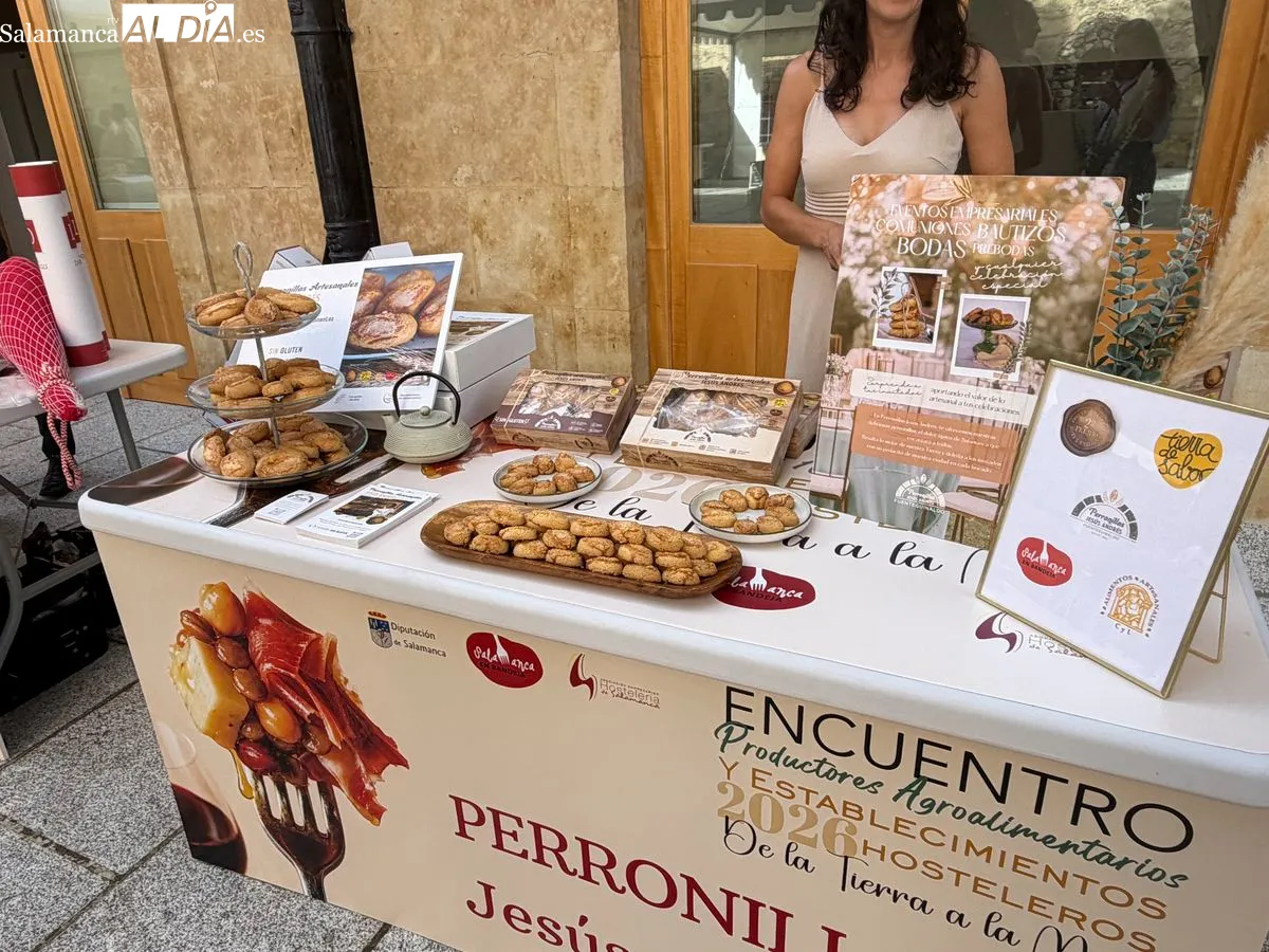 La Diputación de Salamanca ha acogido el primer encuentro entre productores de la marca 'Salamanca en Bandeja' y profesionales de la restauración. Foto de Vanesa Martins