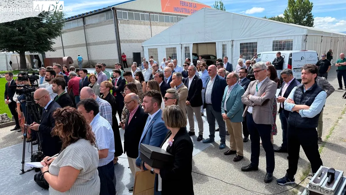 Guijuelo ha inaugurado la XXII Feria de la Industria Cárnica (FIC 2026), un evento que reúne a más de 200 empresas. Foto T. S.