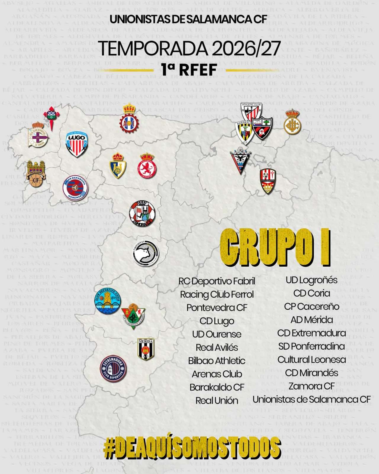 Foto 2 - Unionistas de Salamanca ya conoce a sus 19 rivales en el Grupo I de Primera RFEF