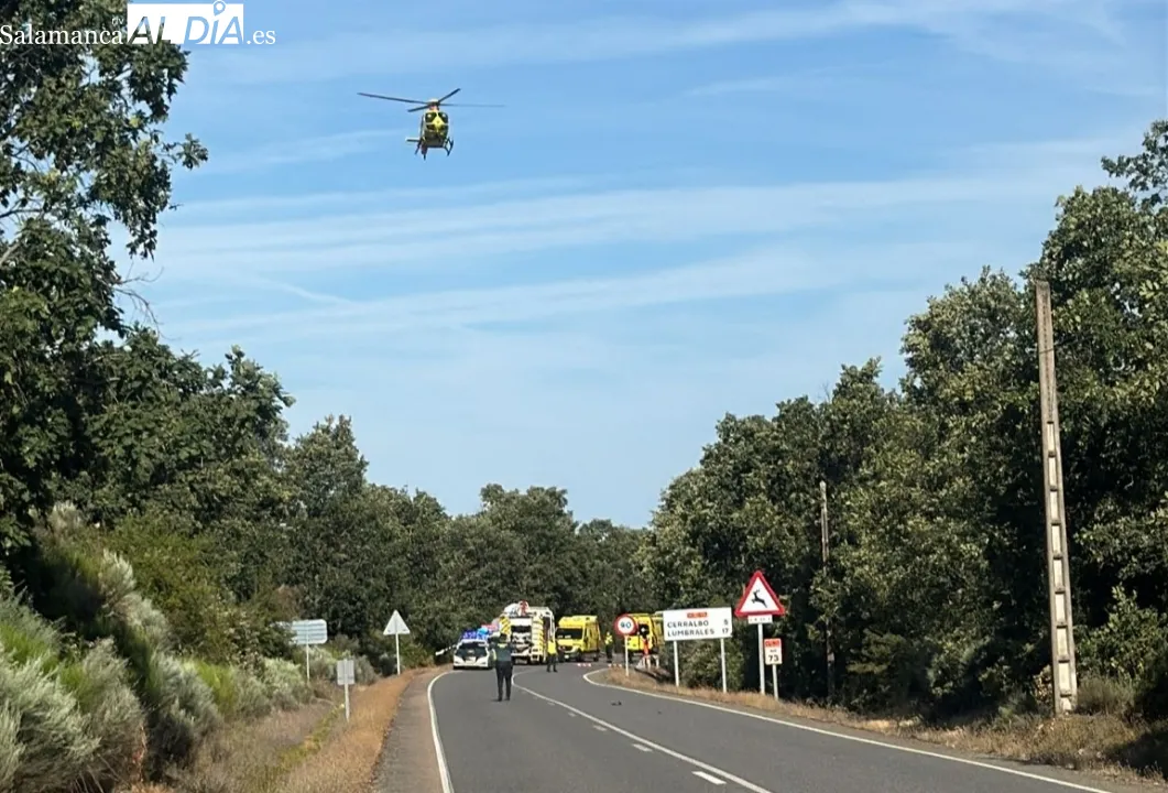 En las labores de rescate han intervenido Bomberos de la Diputación, y un helicóptero medicalizado, ambulancia y Guardia Civil 