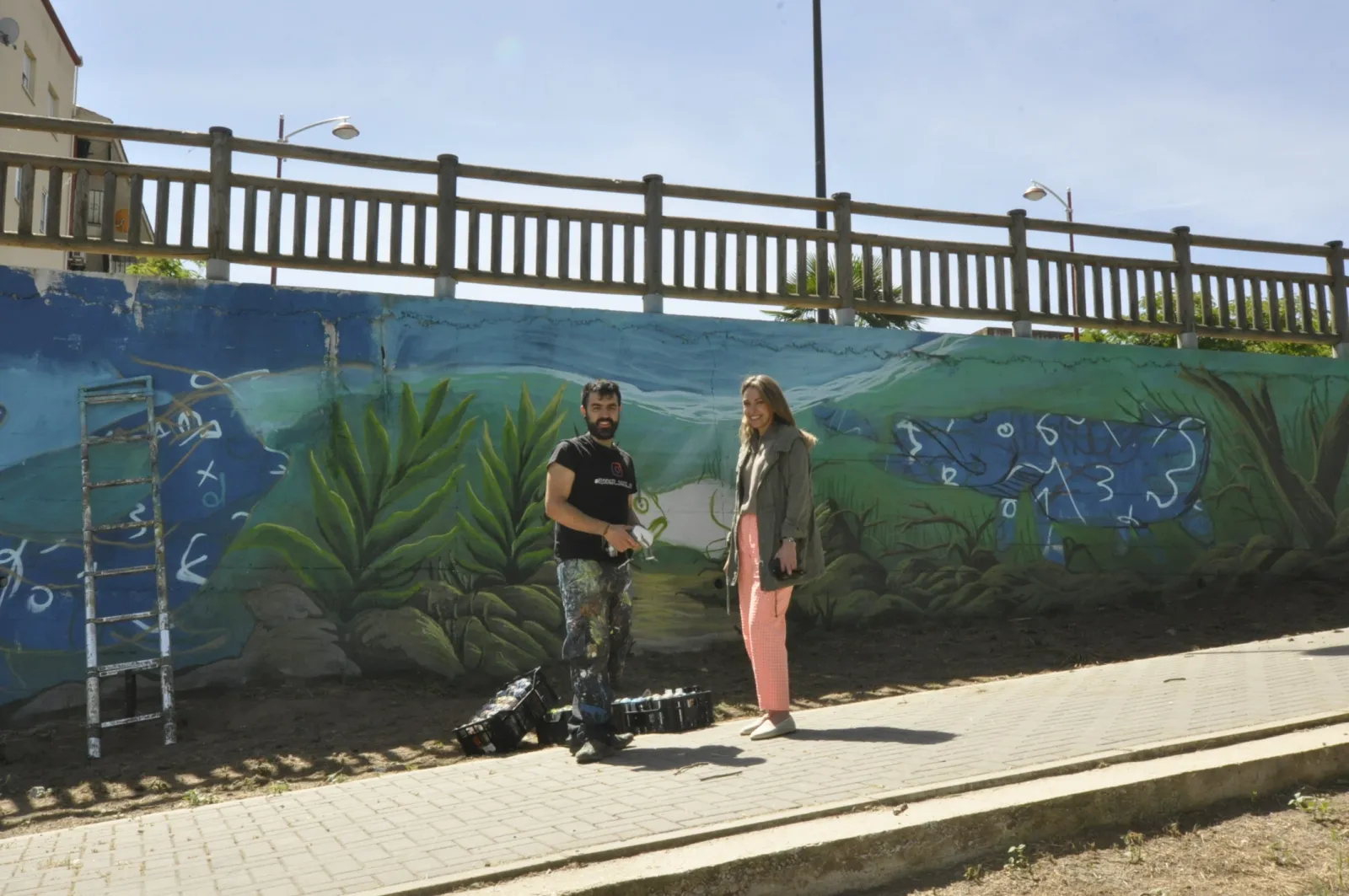 Santa Marta estrena el mural El latir del Tormes