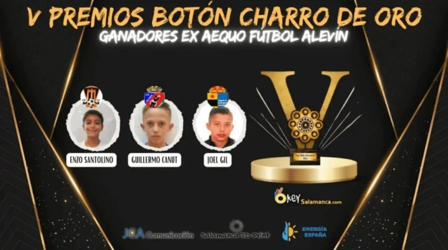 Foto 2 - Dos mirobrigenses ganan el Bot&oacute;n Charro de Oro del deporte base