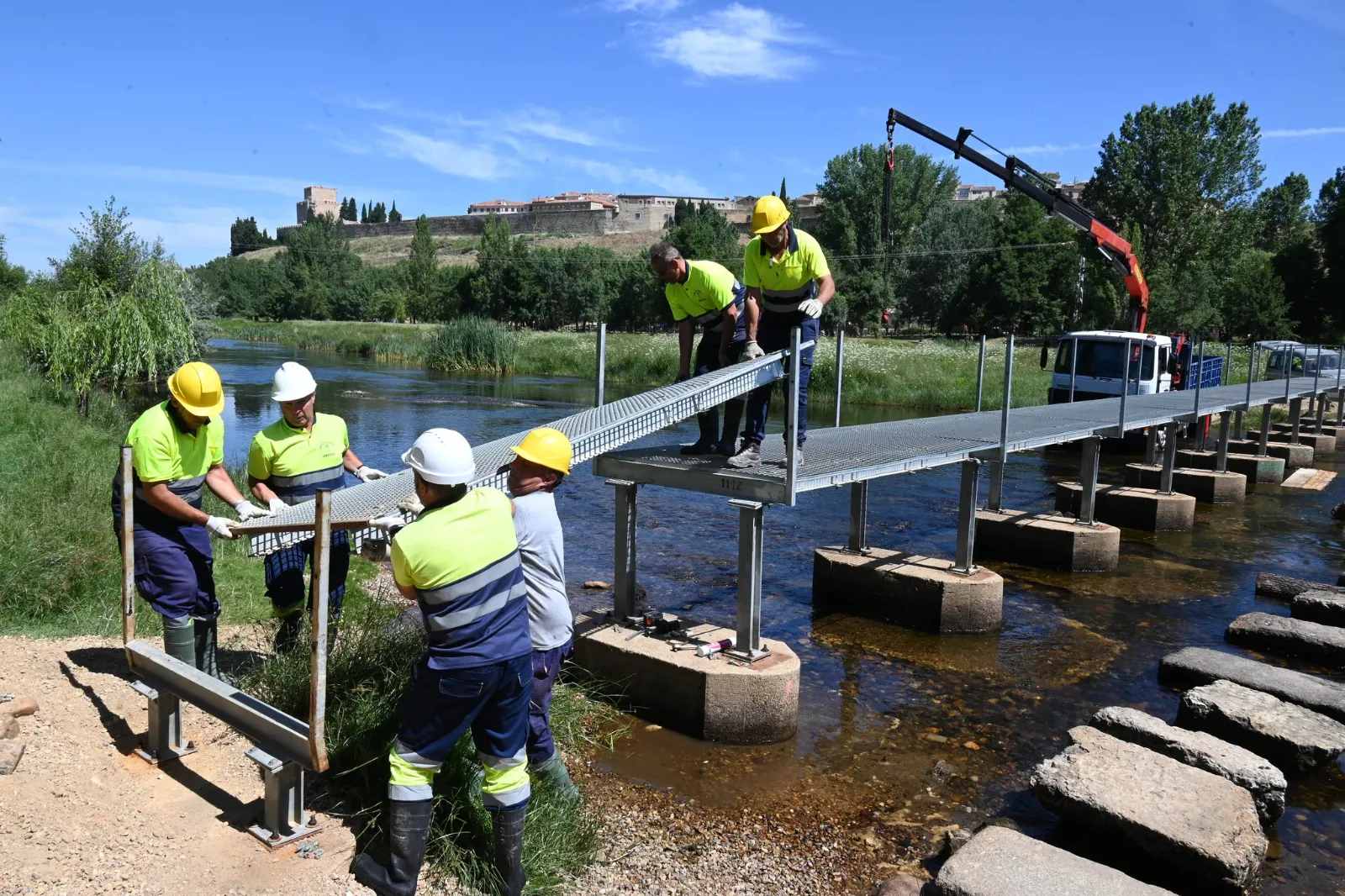 Pasarela del río Águeda 