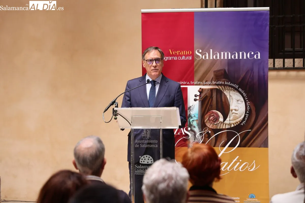 Presentación de Salamanca Plazas y Patios, que rinde homenaje al V Centenario de la Escuela de Salamanca. Foto de David Sañudo