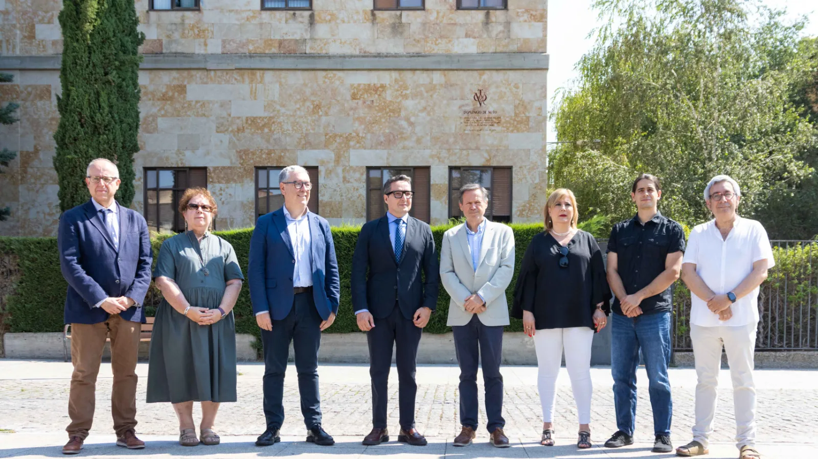 La Universidad de Salamanca homenajea a Domingo de Soto con un vítor en la Facultad de Ciencias. Fotos USAL