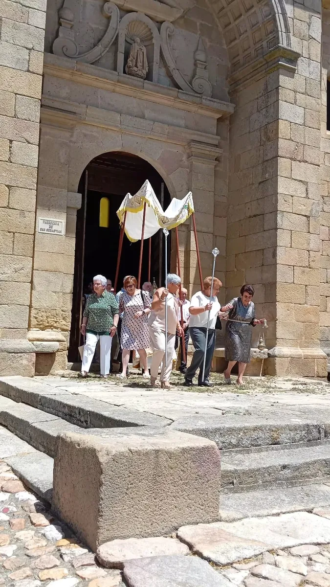 Celebración del Corpus Christi en Yecla de Yeltes 