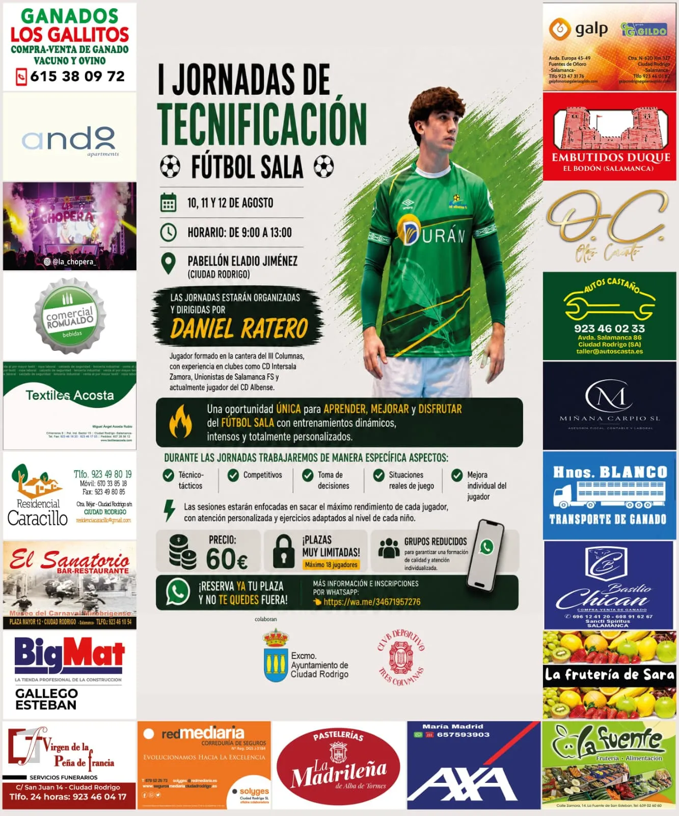 Foto 2 - Ciudad Rodrigo acoge las I Jornadas de Tecnificaci&oacute;n de F&uacute;tbol Sala Daniel Ratero