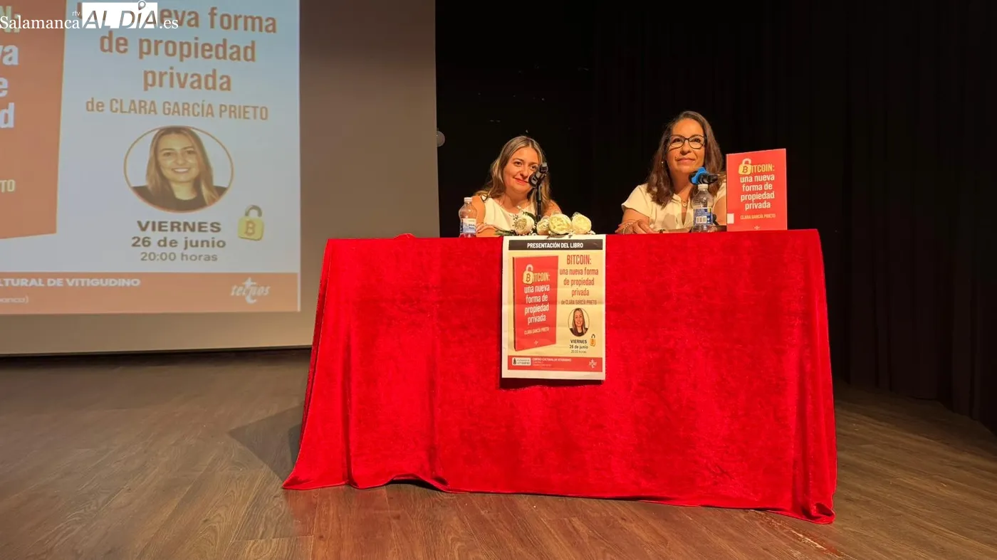 Presentación en Vitigudino del libro 'Bitcoin: una nueva forma de propiedad privada' / JORGE MONTES