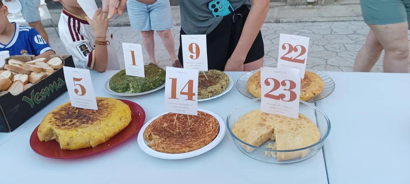 Concurso de tortillas en Barruecopardo