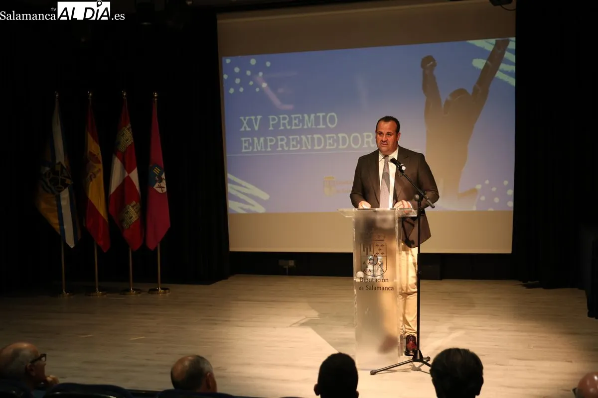 Entrega de los XV Premios Emprendedores de la Diputación de Salamanca, en un acto celebrado en Santa Marta. Foto de David Sañudo