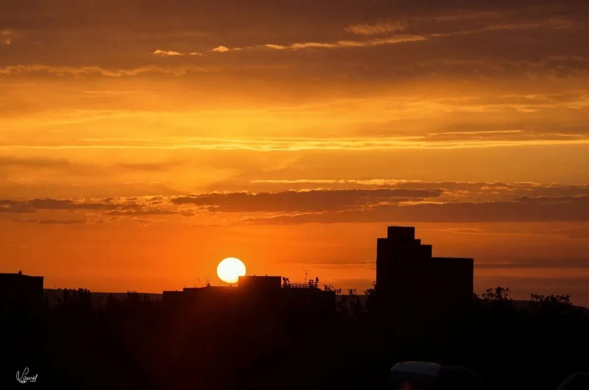 Amanecer en Salamanca desde el puente Felipe VI
