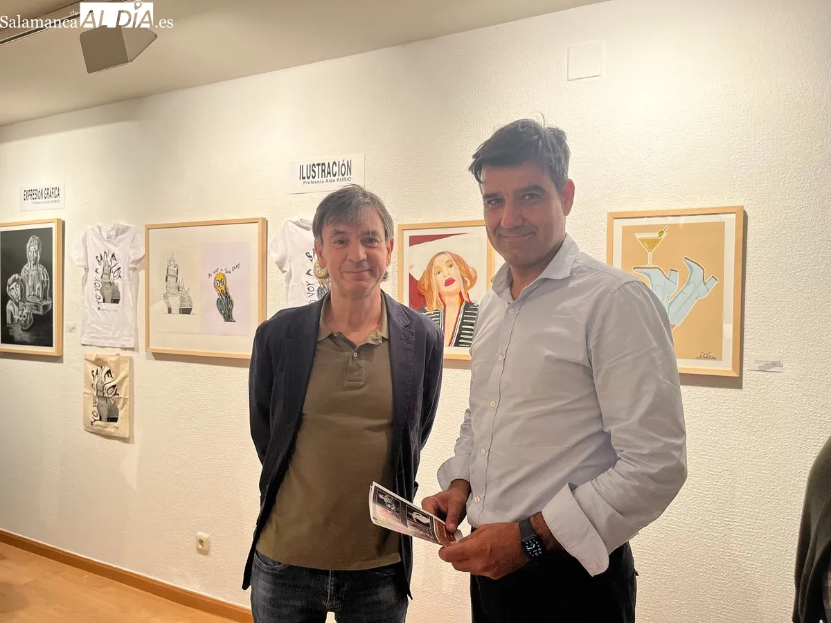 Inauguración de la exposición de los trabajos de los alumnos de la Escuela de San Eloy en la Sala de Garci-Grande. Fotos: Emily Rivas