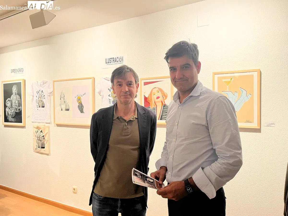 Inauguración de la exposición de los trabajos de los alumnos de la Escuela de San Eloy en la Sala de Garci-Grande. Fotos: Emily Rivas