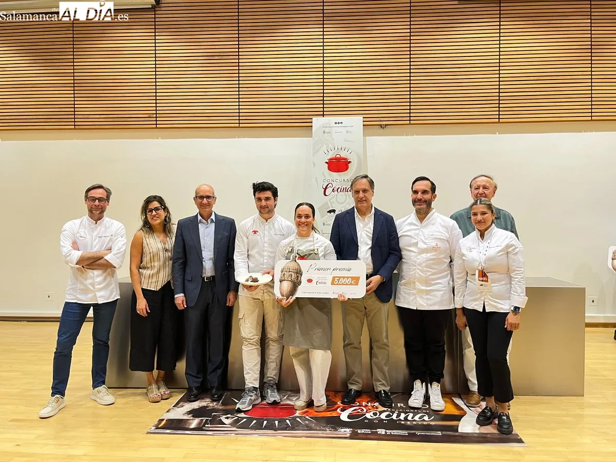 Entrega de premios del V Concurso de Cocina con Ibérico;  Javier Fuentes se ha alzado con el primer premio. Fotos: Emily Rivas