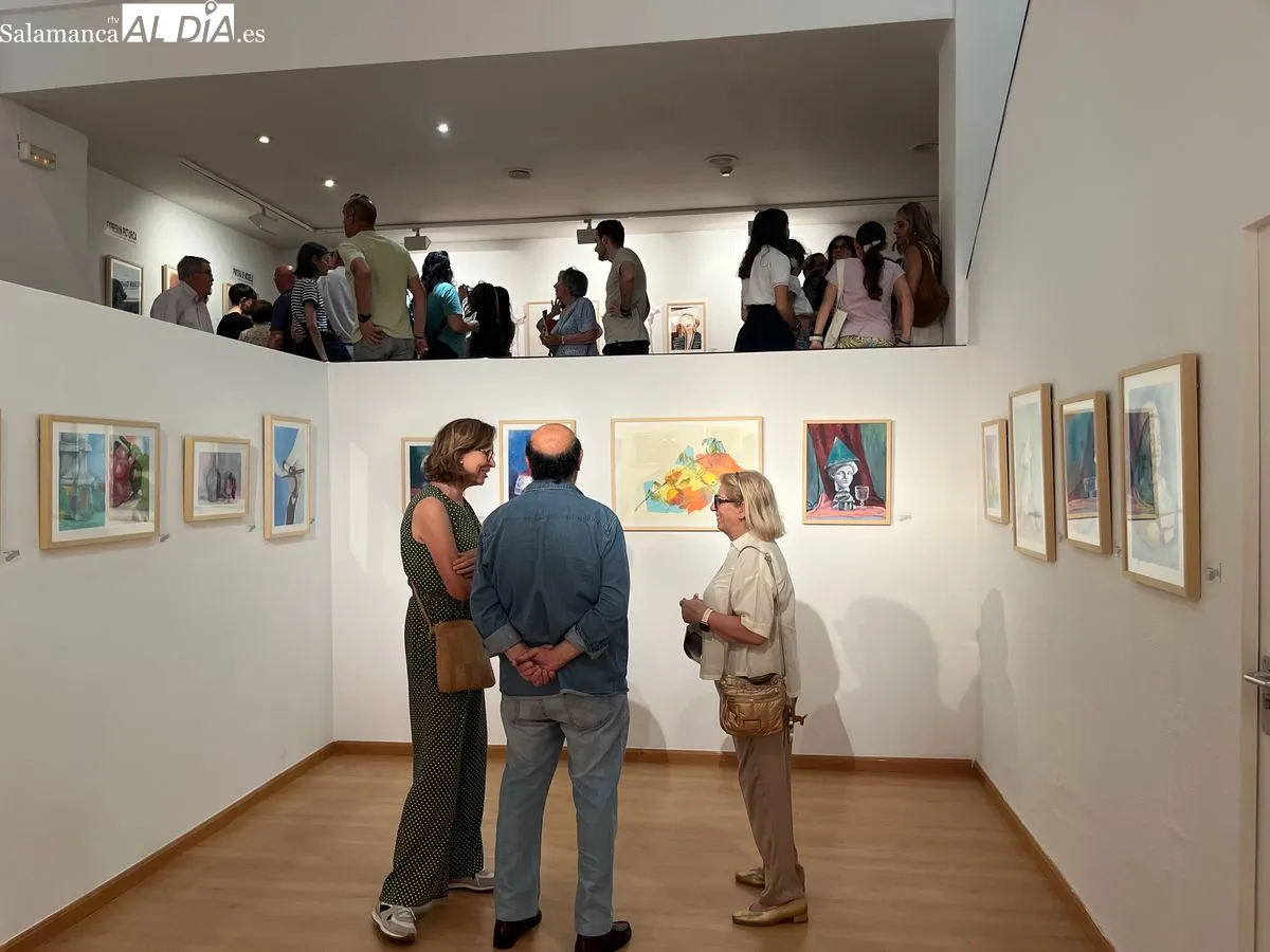 Inauguración de la exposición de los trabajos de los alumnos de la Escuela de San Eloy en la Sala de Garci-Grande. Fotos: Emily Rivas