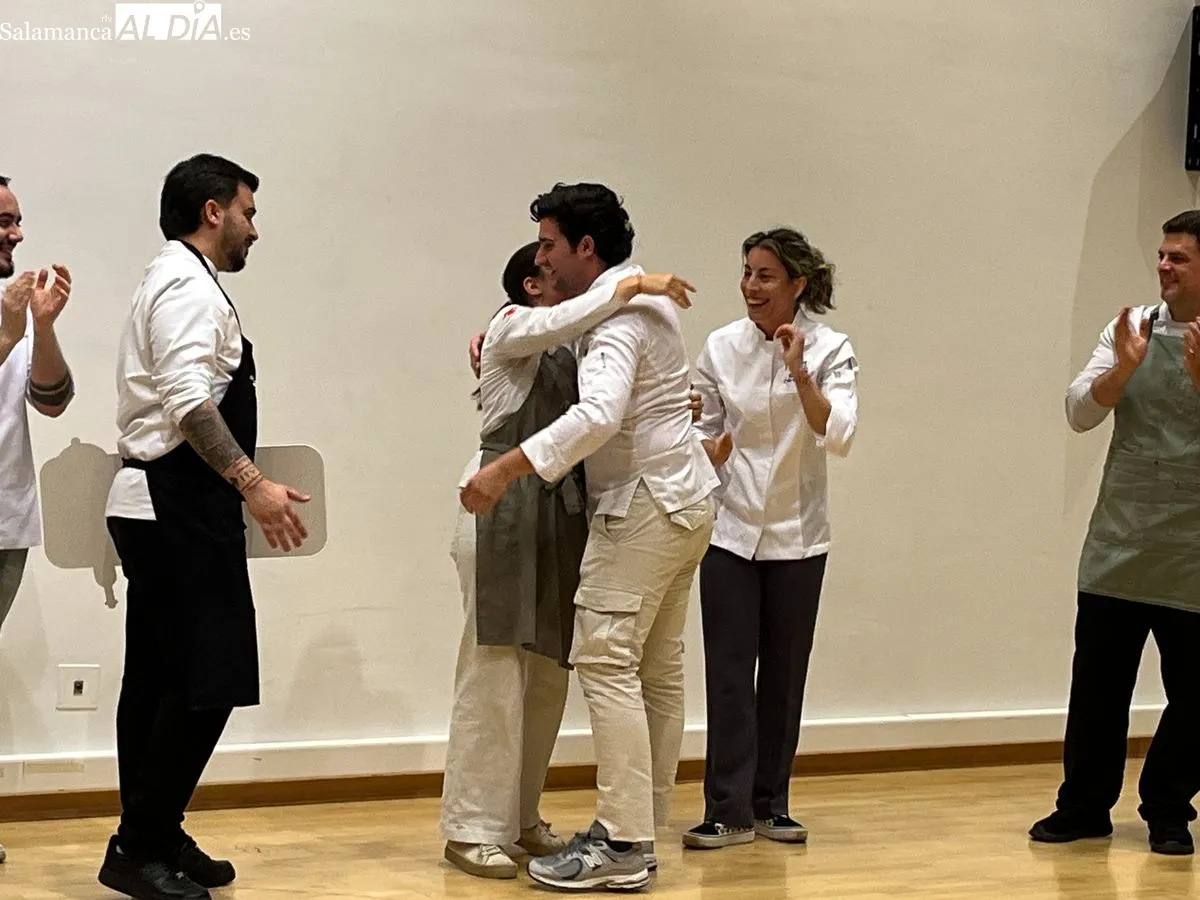 Entrega de premios del V Concurso de Cocina con Ibérico;  Javier Fuentes se ha alzado con el primer premio. Fotos: Emily Rivas