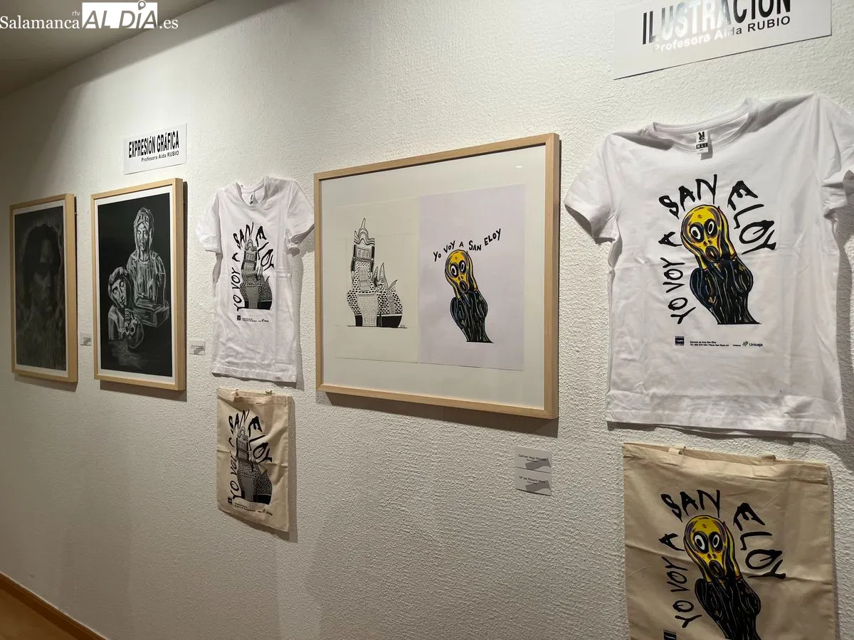 Inauguración de la exposición de los trabajos de los alumnos de la Escuela de San Eloy en la Sala de Garci-Grande. Fotos: Emily Rivas