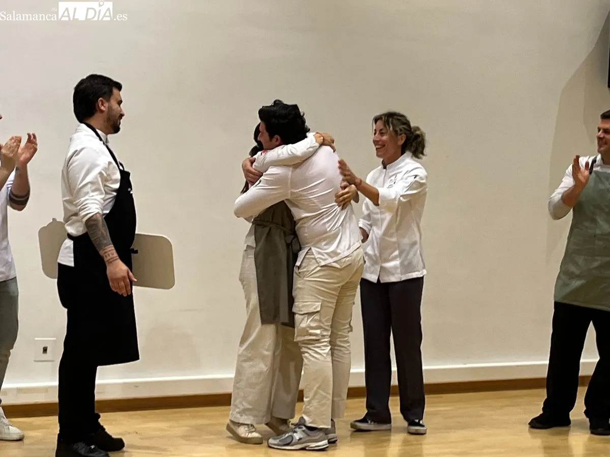 Entrega de premios del V Concurso de Cocina con Ibérico;  Javier Fuentes se ha alzado con el primer premio. Fotos: Emily Rivas