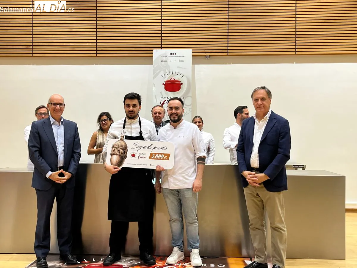 Entrega de premios del V Concurso de Cocina con Ibérico;  Javier Fuentes se ha alzado con el primer premio. Fotos: Emily Rivas
