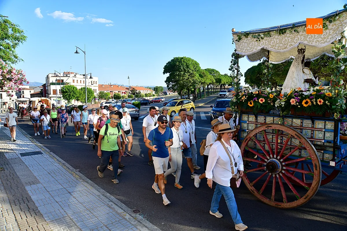 LLegada Romería de la Hermandad de Virgen Peña de Francia a Ciudad Rodrigo