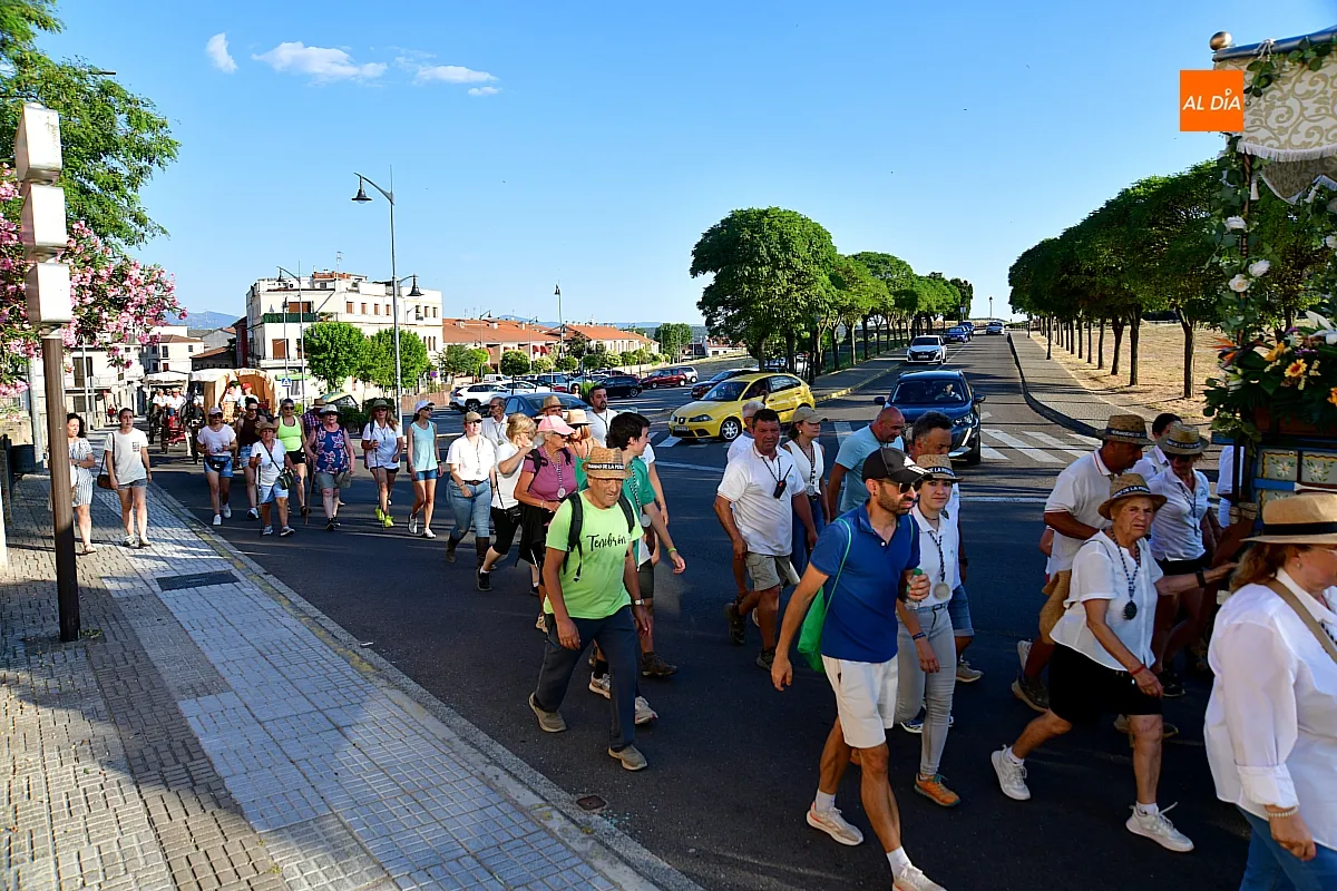 LLegada Romería de la Hermandad de Virgen Peña de Francia a Ciudad Rodrigo