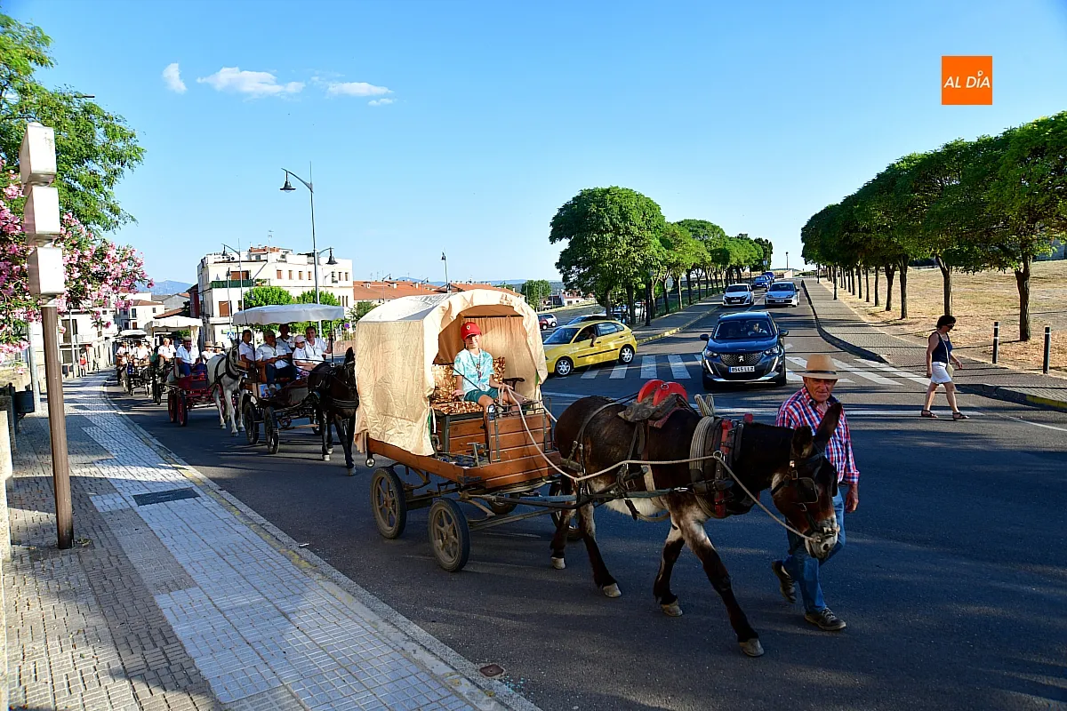 LLegada Romería de la Hermandad de Virgen Peña de Francia a Ciudad Rodrigo