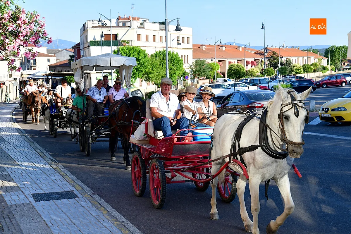 LLegada Romería de la Hermandad de Virgen Peña de Francia a Ciudad Rodrigo