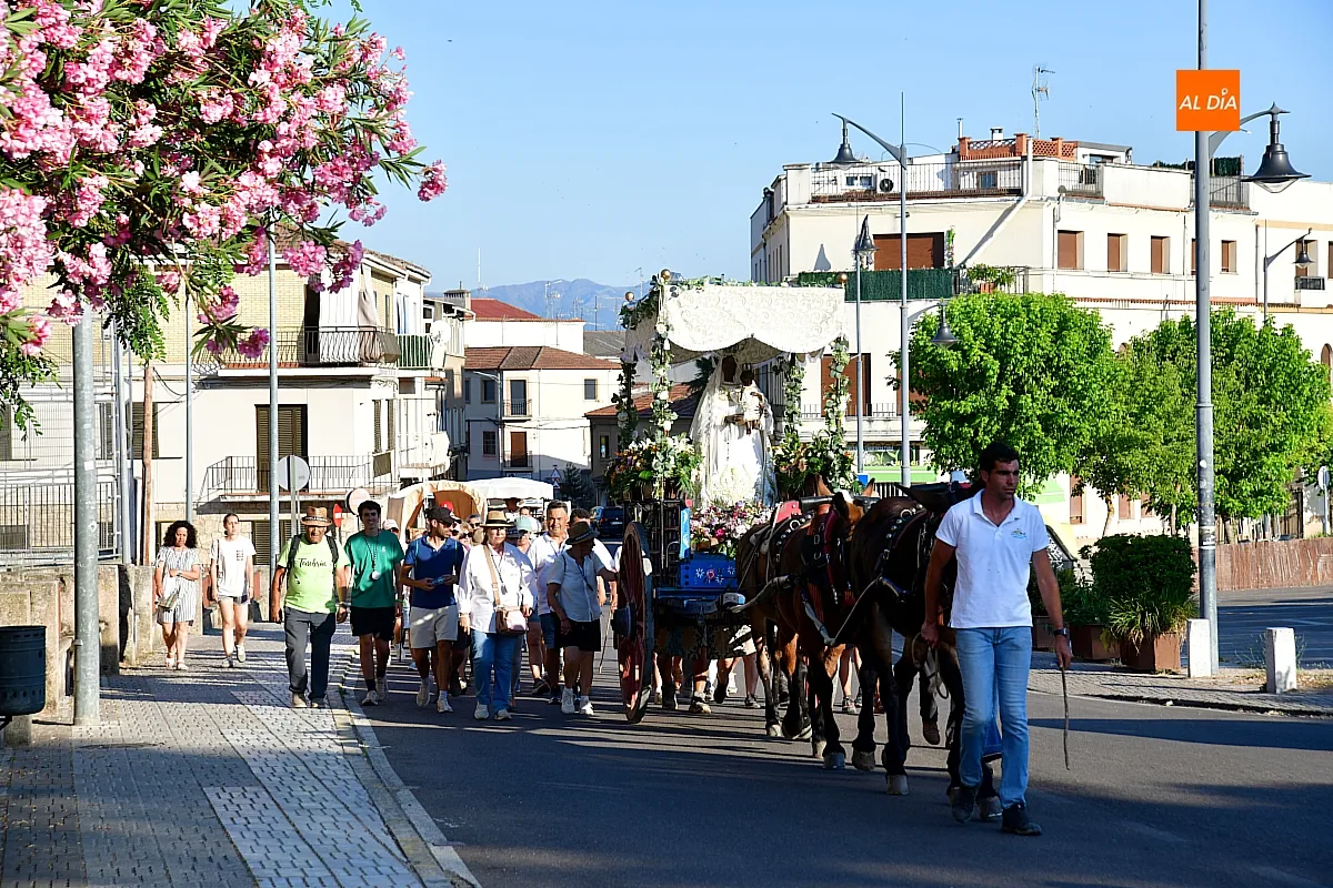 LLegada Romería de la Hermandad de Virgen Peña de Francia a Ciudad Rodrigo