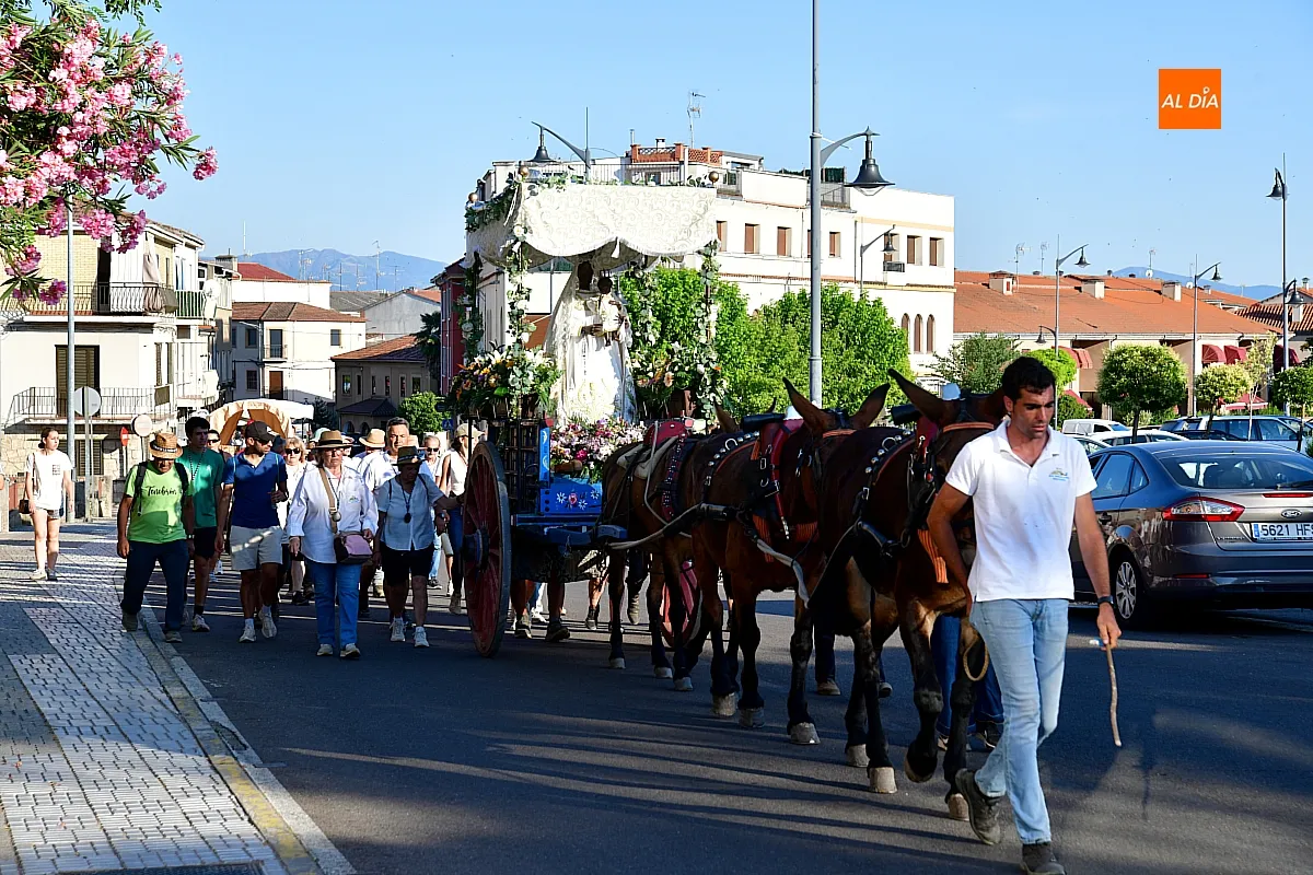 LLegada Romería de la Hermandad de Virgen Peña de Francia a Ciudad Rodrigo